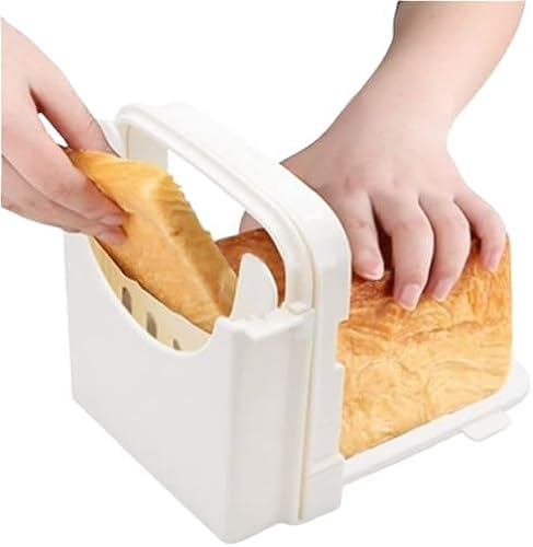 YSAMAX Foldable Bread Slicer, Kitchen Baking Tool, Adjustable Cutting Mold, Slicing Cutter Machine for Bread, Roast, Sandwich Maker, Loaf Slicer Cutter