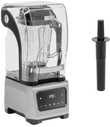 Royal Catering Frullatore da tavolo con coperchio antirumore 1680 W 2,5 l Display digitale Funzione a impulsi 24.500 giri/min Frullatore cucina Frullatore smoothie Mixer cucina Mixer per smoothie