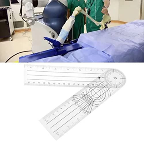 Gonetre Righello Ortopedico Multifunzionale Angolo Medico Angolare Sovrano Strumento di Misurazione Articolare Professionale per Terapia Fisica e Riabilitazione in Plastica Durevole