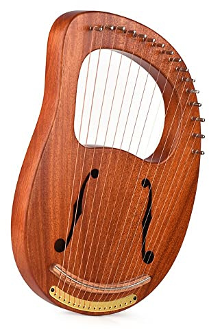 Harpa， 16-strängad trälyraharpa resonanslåda stränginstrument och stämhammare harpa lyra lyraharpa