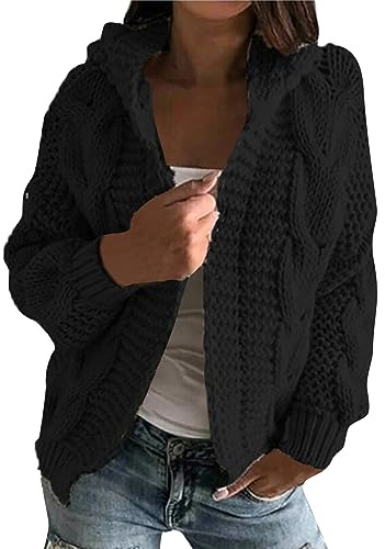Cardigan Blu Donna Maglia Manica Lunga Invernali Casual Curvy Cashmere Maglioncini Oversize Maglieria Aperto Davanti Cardigan Donna Lana L