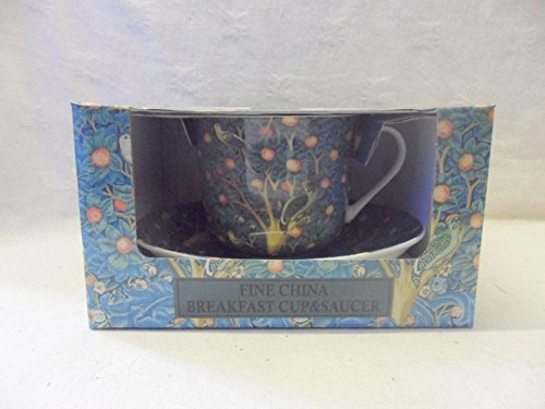 Gift Boxed William Morris Woodpecker Jumbo Cup and Saucer