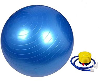 CLICLED Palla da Ginnastica e Yoga da 65 cm Sfera Fitness Anti-scoppio per Pilates, Esercizi, Equilibrio Fisioterapia e Gravidanza con Pompa Manuale Inclusa