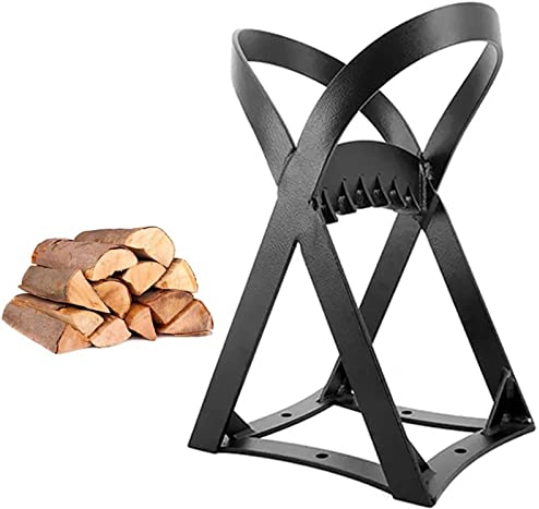 Partidor de Leña de Metal Divisor de troncos Divisor para leña, Divisor de troncos de madera manual Cortador de leña, Cuña de división de troncos manual, Divisor de madera de hierro fundido