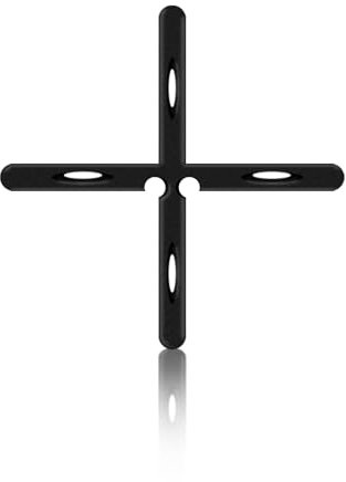 Clips de nivelación de patio de 3/16 pulgadas, color negro, espaciador de línea de lechada, espaciador de pared de mortero, nivelación de suelo de ladrillo