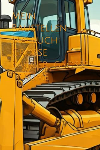 Mein Baustellen-Malbuch: Große Bagger, große Träume