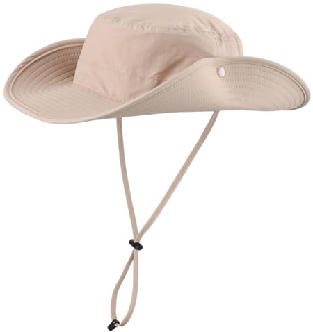 Magracy Unisex UPF 50+ Wide Brim Sun Hat Breathable Safari Boonie Hat for Outdoor Fishing Hiking