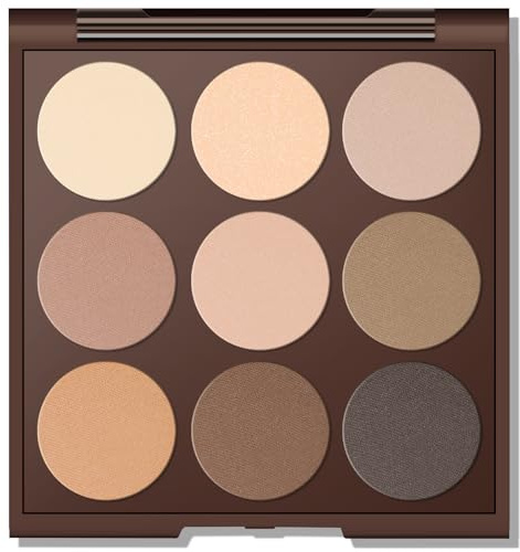 MYSTER ROSEY Neutral Eyeshadow Palette, Nude Eyeshadow Palette, Matte Eye Shadow Makeup Palette with Mirror, Long-Lasting Wear, Vegan, Cruelty-Free - 0.5oz
