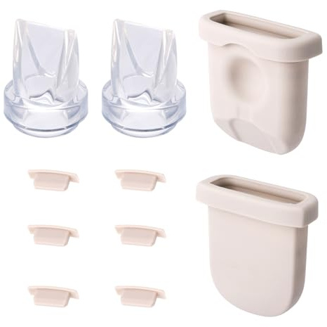 12stk Ersatzteile Milchpumpen für eufy, Inklusive Silikonmembranen Entenschnabelventilen und Breast Pump Parts Düsenabdeckungen Milchpumpenzubehör Kompatibel mit eufy Brustpumpe S1 Pro/S1/E10/E20