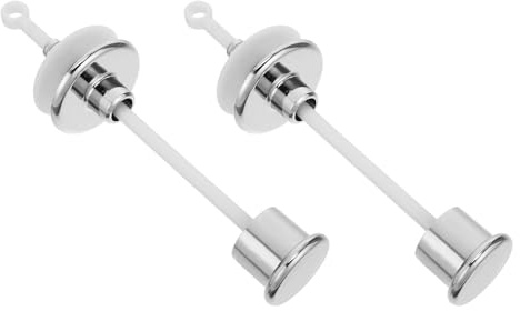 WATIIFUFU Kit 2 Pezzi Pulsante di Scarico Wc Vintage in Plastica, Leva di Sostituzione per Serbatoio Water, Controllo Scarico Manuale Efficiente per Bagni Tradizionali Uso Domestico