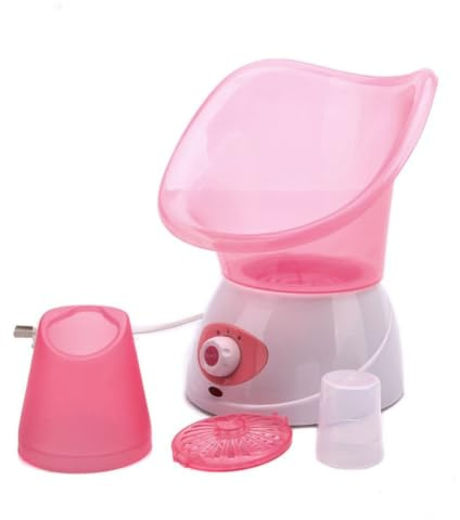 A50 Facial Spa Steamer 50ml PP Skin Mist Sprayer for Spa Use | Pink Finish, Two Steaming Levels, Suitable for Oily or Dry Skin, Designed to Improve Texture and Appearance