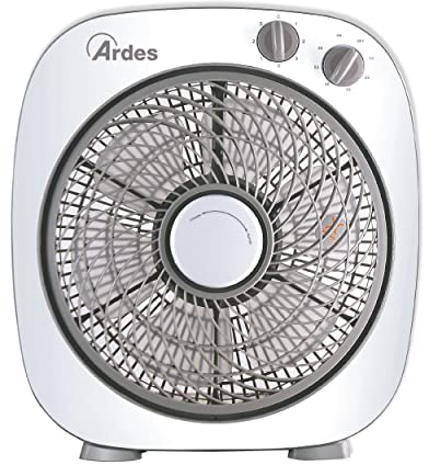 ARDES Ventilador Portátil Refrescante de Suelo o Mesa con 6 Aspas y 3 Niveles de Intensidad y Rotación 360 Grados Ventilador de Suelo Box Floor AR5B24