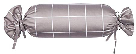 Janine Design Mako-Satin Nackenrollenbezug einzeln modernclassic 39024 Farbe Vulkan 57 Größe 15x40 cm Atmungsaktiv, Pflegeleicht, Feuchtigkeitsregulierend, Mit Reißverschluss, Öko-Tex Zertifiziert