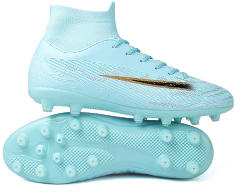 RDYLBU Fußballschuhe Herren Madame Stollenschuhe Fussballschuhe knöchelhohe Schuhe Hallenschuhe Herren Professionelle Fussballschuhe Jugendliche Trainingsschuhe Outdoor Sportschuhe Fußball Stiefel