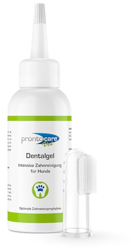 Prontocare-Vet Dental Gel 75ml | Zahnpflege Gel für Hunde & Katzen I Effektive Hundezahnpasta für Maulhygiene I Bekämpft Zahnstein & Mundgeruch, sorgt für optimale Balance