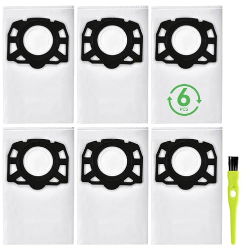 5 Bolsas Aspiradora Karcher Set de repuesto para Kärcher 2.863-314.0 KFI 357 KWD1、KWD2、KWD3、WD2 Plus、WD3、SE 4001、SE 4002、WD 3.200-WD 3.800 M、2.863-314.0
