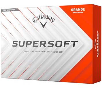 Callaway Golf Supersoft Golf Ball 2025, Orange