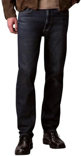 Calvin Klein Jean Homme Gilded Rinse Straight Fit, Bleu (Gilded Rinse), 32W/33L