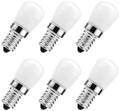 RZL Lighting, Paquete de 6/15 bombillas LED for frigorífico AC220V E14 3W SMD2835 bombilla de maíz for frigorífico luces LED for lámpara(Warm White,15PCS)