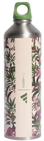 adidas Unisex FARM BOTTLE 0,75L, Crystal Linen Mel./semi lucid fuchsia/preloved lime, One size