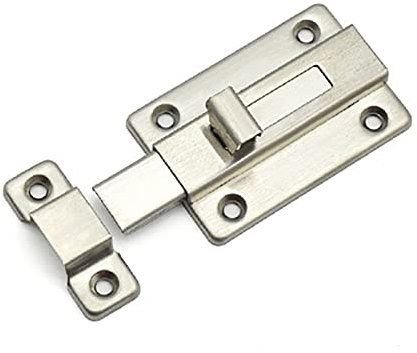 FBANULPEX Bullone di Scorrimento, bulloni per Porte Chiusura for Porta, Chiusura a barilotto in Acciaio Inossidabile(3in)