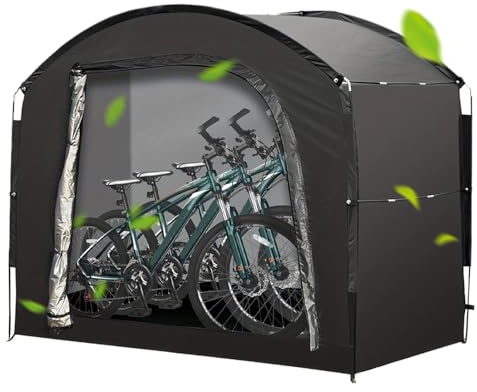 Tent de rangement de vélos - abri en équipement extérieur, couvercle de vélo étanche | 220x150x185cm abri de stockage de vélos robuste, tente portable pour parking à vélo, tente de protection avec scc