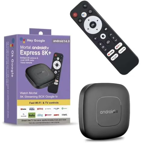 Android 13.0 Smart TV Box, Allwinner H313 Quad-Core, 4K HDR Media Player, 2GB RAM 16GB ROM, Dual-Band WiFi 2.4G/5G, Bluetooth 5.2 Streaming Device with Google Assistant Support