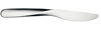 Alessi Uns03/6 Giro Couteau à dessert en Acier Aisi 420 Brillant, Set de 6 Pièces, Argent