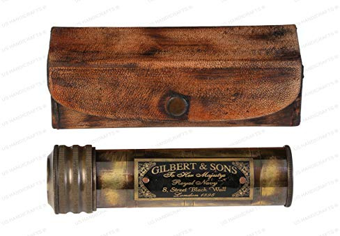 US HANDICRAFTS Handmade Working Kaleidoscope - Unique Gift for Everyone, Vintage-Inspired Design, Fun & Colorful Home Décor, Ages