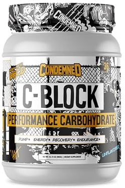 CONDEMNED Labz C-Block Performance Carbohydrate Powder | 25g Carb10, Highly Branched Cluster Dextrin | Rapid Digestion | Boost Stamina & Recovery | 36 Servings (Unflavored)