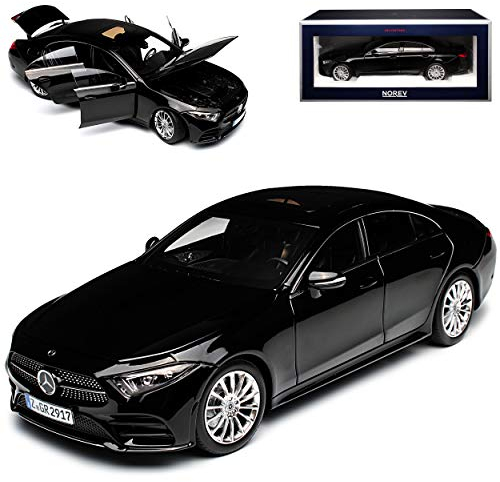 Norev Mercedes-Benz CLS C257 Coupe Limousine Schwarz Ab 2018 1/18 Modell Auto mit individiuellem Wunschkennzeichen