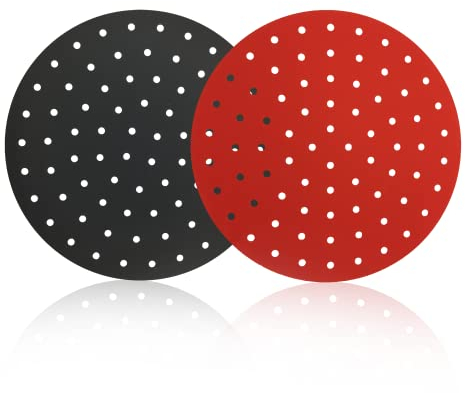 Priceless Homeware Silicone Air Fryer Liners 8 - Non-Stick, Reusable Air Fryer Mats Easy to Clean - Air Fryer Accessories More Pack of 2
