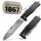 DIYexpert Outdoor-Messer MERCATOR Schwarz | [Klinge Carbon] | Klappmesser Made in Germany | Ideal als Taschenmesser oder Jagdmesser