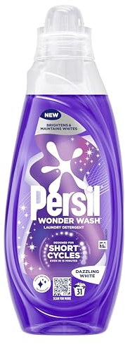 Persil Wonder Wash Dazzling Liquid Detergent Featuring Dazzling Technology Maintains and Brightens White Clothes 837 ml (31 Washes)