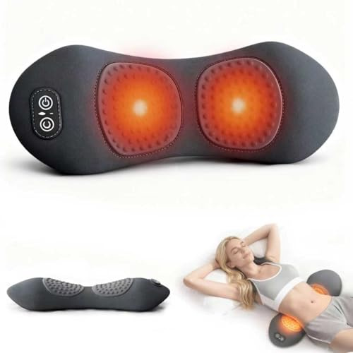 Lower Back Massager, Electric 3 in 1 Back Massager with Heating Function and Spinal Traction, Whisper-Quiet Operation, Relieve Tension, Spinal Care for Neck Waist and Shoulder