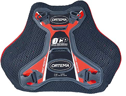 ORTEMA OCP 3.0 - (Gr.L/XL rot) Chest Protector - Brustprotektor mit Gurtsystem - Schutzklasse EN 1621-3: 2018 Level 2 für Motocross/Endurosport/Downhill/MTB & mehr