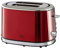 KHG Toaster TO-852 MRE | Toaster 2 Scheiben Rot 850 W | mit Brötchenaufsatz, 6 Röstgradstufen mit Bräunungsgradkontrolle, Krümelfach, Auftau- und Aufwärmfunktion
