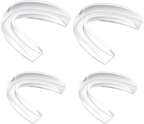 4 Pieces Sports Mouth Guard for Adult and Youth - Mouth Protection Athletic Mouthguard with Case (BPA Free) for Boxing Football Hockey Karate Rugby for Boys Girls Sports Supplies