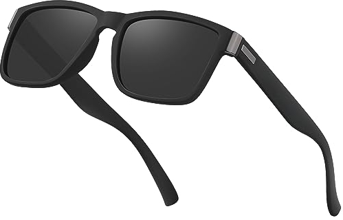 Perkanion Gafas de Sol Cuadradas Hombre y Mujer Polarizadas Gafas de Deportivas Conducir Running Pesca Protección UV