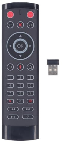 Telecomando Intelligente 2.4G con Porta USB Apprendimento a Infrarossi per TV Box, Telecomando Wireless