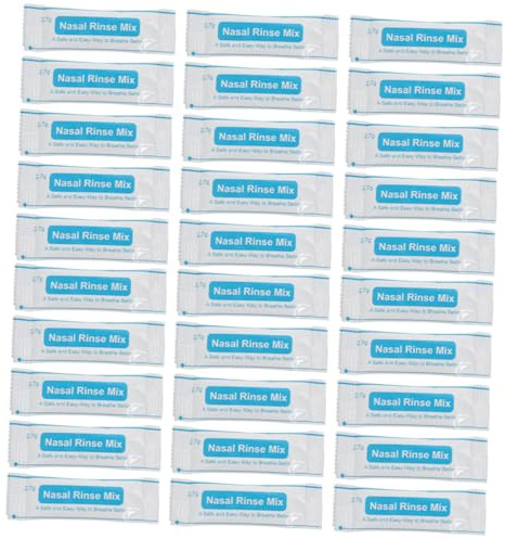 FRCOLOR 80 Pcs Nasal Salt Packets Iodine-Free Instant Dissolving Rinse Mix for Nose Care for Allergies and Sinus Relief Convenient for Daily Use