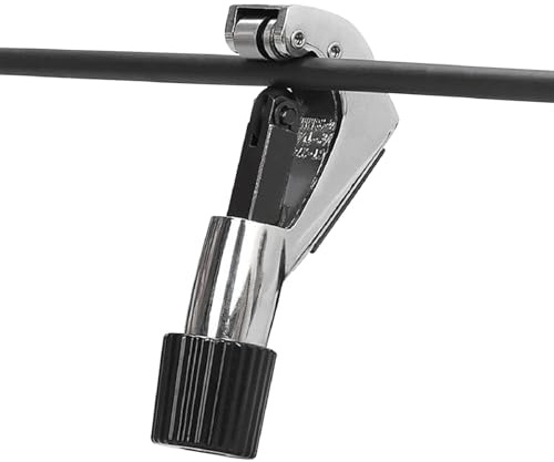 4-28mm Bike Tube Cutter with Replaceable Blade Wheel, Wire Striper Tool, Dual Roller Positioning System for Aluminum/Steel/Titanium Alloy Handlebars, Front Forks and Seat Posts