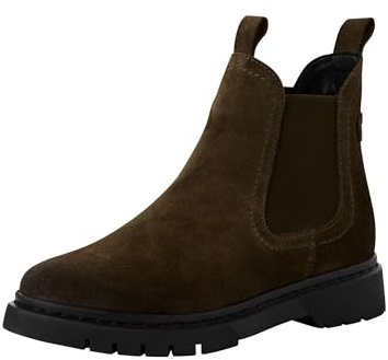 Tamaris Bottines Chelsea pour femme 1-25829-43 - Olive Suede, 37 EU, Olive Suede., 37 EU