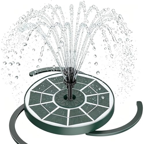 AISITIN Fuente Solar 3.5W con Batería, Panel Verde Oscuro