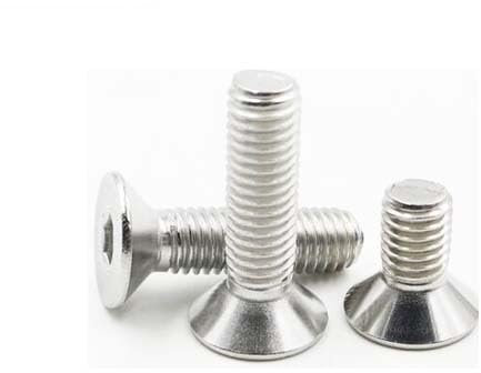 MIKFESPO 20pcs M3*35mm M3X35 Stainless Steel Flat Screws Inner Hexagon Socket Countersunk Head Screw Stainless Nails Bolts
