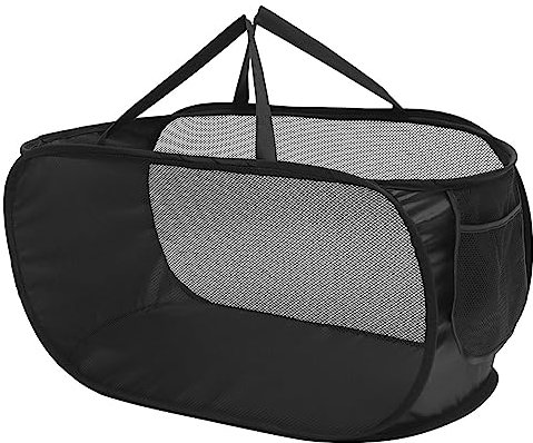 ABOOFAN Collapsible Mesh Laundry Hamper Handles Large Dirty Clothes Basket for Bedroom Nursery and Travel Foldable Storage for Easy Organization