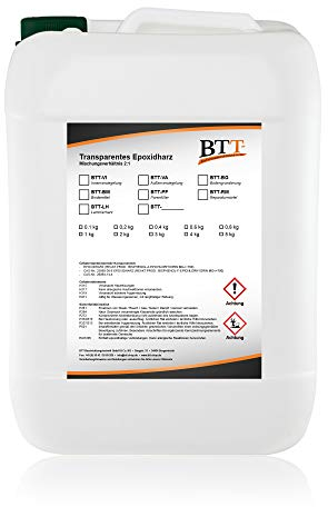BTT-VI transparente 2K Epoxidharz Bodenversiegelung für Bodenbeschichtung im Innenbereich (bis zu 3m²) Topcoat Kratzerschutz Gießharz Bodenharz Versiegelung