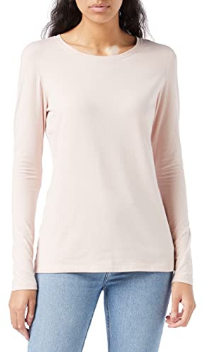 Amazon Essentials Women's Classic-Fit Long-Sleeve Crewneck T-Shirt (Available in Plus Size), Light Rose, XX-Large