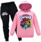 Forlcool Smiling Critters Boys Tracksuits Unisex Kids Sportswear Game Merch Girls Outfits sets (Pink,7-8 Years,7 Years,8 Years)