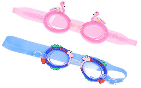 BESPORTBLE 2st Cartoon-schwimmbrille Für Kinderschnorchel Schwimmen Schwimmbrille Taucherbrille Nachtsichtbrille Kinderbrille Kinderschwimmbrille 4-7 Kieselgel